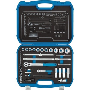 69-Piece GEDORE Socket Wrench <b>Set</b> 1/4" + 1/2" Drive 4-32 mm 6-Point 60/40 Teeth - Product Image 1