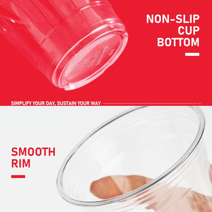 Gobelets en plastique avec couvercles 16 oz Gobelets à café glacé jetables transparents avec couvercles à boire sans paille Gobelet pour boissons froides Café glacé - Product Image 3