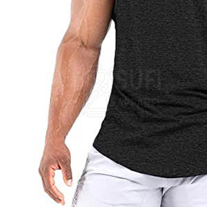 Ropa Deportiva, Camiseta Deportiva Informal para Hombre, Transpirable, de Punto, de Secado Rápido, 100% Algodón, de Alta Calidad, SUFI APPAREL SA-ST-9009 - Product Image 6