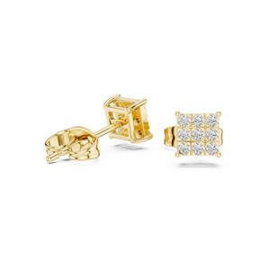 Elegantes y elegantes pendientes de diamantes redondos, joyería fina certificada IGI cultivada en laboratorio para mujer, venta al por mayor, diseños personalizables disponibles - Product Image 2