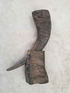 Cornes de verres médiévaux antiques polies à la main artisanat naturel pour hydromel Style nautique décoration de la maison Options de boisson - Product Image 5