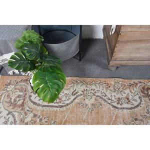 พรมตุรกีโบราณสีเบจคลาสสิกขนาด5.1 x 9.3ft แฮนด์เมดพรมขนแกะวัสดุการเย็บปะติดปะต่อกันออกแบบยางห้องโถงเป็นรูปสี่เหลี่ยมผืนผ้าใหม่ - Product Image 5