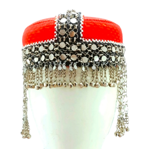 New Design Fashionable Ethnic Casual Women's <b>Vintage</b> Kuchi Tribal Handmade Adjustable Afghan <b>Caps</b> Hand Embroidery 100% Polyester - Product Image 1