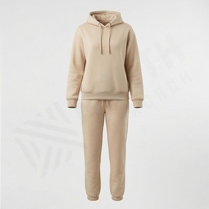 Ensemble de survêtement en coton personnalisé, tendance, pour l'entraînement, le jogging, vêtements de rue pour femmes, couleur personnalisée, tenue de sport pour la salle de sport - Product Image 1