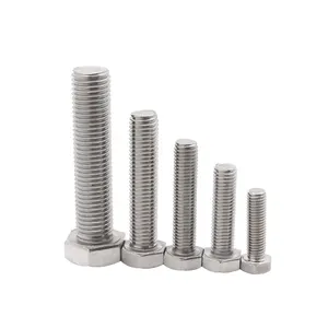 Promotional Price SS304 Stainless Steel Nut Bolt Hexagon <strong>Head</strong> Bolt <strong>Din933</strong> - Product Image 4
