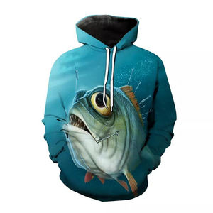 Sweat à capuche de haute qualité entièrement personnalisé UPF 50 vêtements de pêche chemises de chasse Anti UV sweats à capuche de sublimation personnalisés - Product Image 4