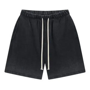 2025 <b>Men</b> Summer <b>Men</b> High Street <b>Shorts</b> Drawstring Acid Washed Cotton <b>Sweat</b> <b>Shorts</b> <b>Mens</b> Distressed <b>Shorts</b> - Product Image 5