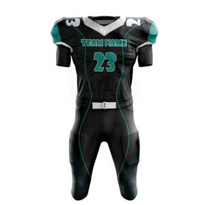 جودة عالية سعر منخفض زي كرة القدم الأمريكية جيرسي مصنوع من البوليستر زي موحد لكرة القدم الأمريكية - Product Image 1