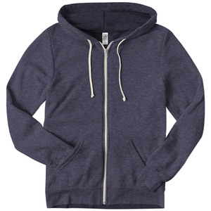 Bella + Canvas Unisex Tri-blend Full-Zip Lightweight Hoodie Hoodies con bolsillos Men's Terry Full-Zip Hoodie - Product Image 1