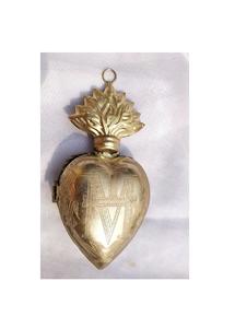 Colgante de pared de Metal clásico con alas de águila, colgante de medallón con corazón sagrado, Milagro Ornamental elegante - Product Image 4