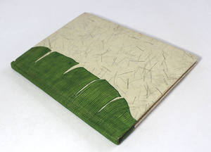 Carnet en papier de fibre de banane de couleur crème fait à la main, design promotionnel avec une belle couverture imprimée, style journal - Product Image 2