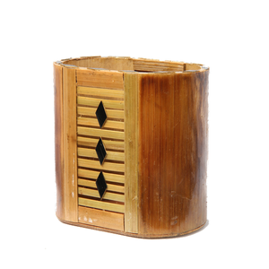 Embossed Design Golden Finishing Sustainable <b>Pen</b> Pencil Holder Office Desk Table Top Decor <b>Pen</b> Storage Holder Case - Product Image 6