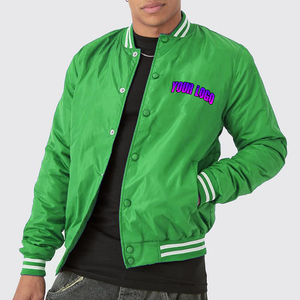 Best Quality Custom Men's Winter Varsity Jacket with <b>Stand</b> Collar Embroidery Custom Colors Breathable & Quick Dry Features - Product Image 4