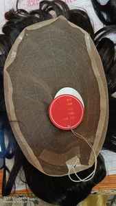 Full Lace Patch <b>Men's</b> Toupee Indian Remy Hair with Technique Straight Texture 100% Density Premium quality <b>mens</b> toupee - Product Image 5