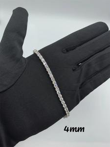 สร้อยข้อมือเพชรเมสซอไนท์ VVS1สำหรับเทนนิส925เงินแท้เพชร-ผ่านการทดสอบความชัดเจน - Product Image 5