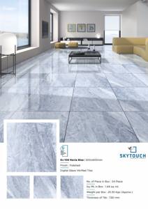 Carrelage de sol Marbre émaillé de haute qualité Céramique Porcelaine 60X60 Carreaux polis Mur intérieur Hôtel Design moderne brillant - Product Image 3