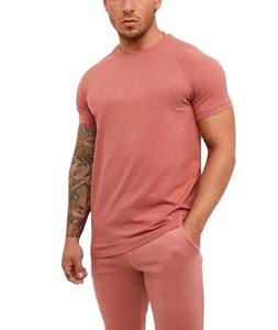 T-Shirt à manches courtes pour homme, couleur unie, personnalisé, col rond, Style décontracté, OEM - Product Image 1