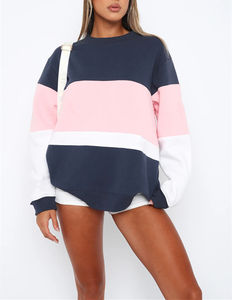 Conjuntos de Sudadera de Talla Grande, Cuello Redondo, 100% Algodón, Conjunto de Sudadera y Pantalones Cortos, Conjuntos Deportivos Personalizables para Mujer con Logotipo - Product Image 3