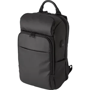 Zaino Rishi 600D personalizzabile con porta USB, gadget promozionale - Product Image 1
