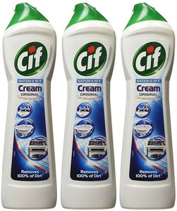Cif Cream 500ml Original cuts through tough dirt grease and <b>limescale</b> with ease - Product Image 6
