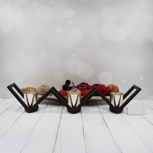 Bougeoir en métal de conception ZIG ZAG à forte demande avec revêtement protecteur pour une utilisation durable pour la décoration de la maison - Product Image 3