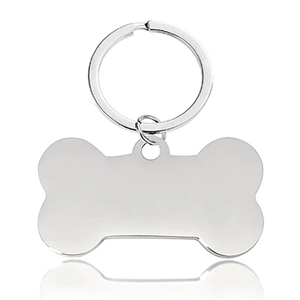 Custom Color <b>Dog</b> <b>Tag</b> Stainless Steel Paw Print Pet Pendant with Laser Logo Blank Material Engraved Keychain From Factory - Product Image 3