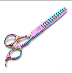 Ensemble de ciseaux de coiffeur de fabricant de gros lame en acier inoxydable caractéristique de sécurité commerce transfrontalier chaud - Product Image 4