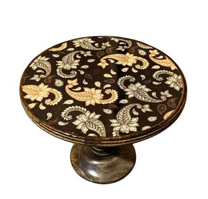 ที่วางเค้กเพสลีย์เที่ยงคืนโต๊ะไม้สำหรับงานแต่งงานที่วางโชว์ขนมหวานทำด้วยมือไม้มะม่วง - Product Image 3