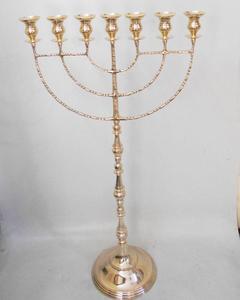 Newly Arrived Classic Menorah <b>Candle</b> Stick Holder Wholesale Supplier Customized Metal Hanukah Chanukah Manufacturer India - Product Image 3