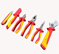 Kit de 25 outils électriques, boîte à outils, ensemble d'outils isolés VDE 1000v pour électriciens, 6 tournevis, 7 clés