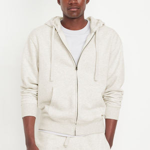 Sweat à capuche 100% coton à la mode pour hommes, sweat à manches longues solide, pull chaud, veste à capuche pour décontracté, hiver, Streetwear - Product Image 4