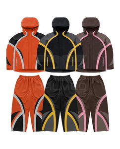 Survêtement coupe-vent 2025 Pantalon élastique et veste à capuche 100% nylon Imperméable Survêtement coupe-vent pour hommes - Product Image 1