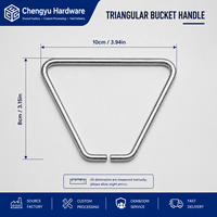 Poignée de remplacement robuste en métal pour boîte à outils, valise de transport, boîte de rangement et étui de transport d'équipement