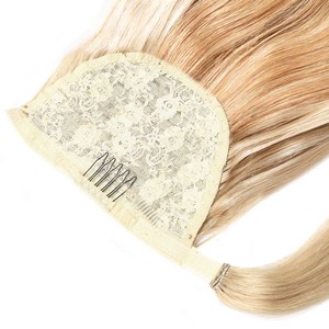 Extensions de cheveux en queue de cheval # 27/60 Mèches blondes bronzées et blondes platine - Product Image 3
