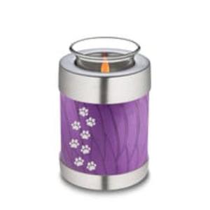 Urna de Cremación con Diseño de Huella de Pata, Negra, para Velas de Té, Artesanía, Urnas Metálicas para Mascotas, para Cenizas, Precio Económico, Estilo Americano - Product Image 3