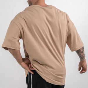 Venta al por mayor 100% algodón hombres camisetas de ajuste holgado de gran tamaño de impresión Casual Fit DTG diseño impreso camisetas - Product Image 5