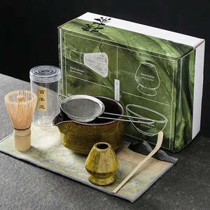 Juego de 7 utensilios para Matcha que incluye tazón, batidor, soporte, cuchara, toalla, tamiz y reposacucharas - Product Image 6