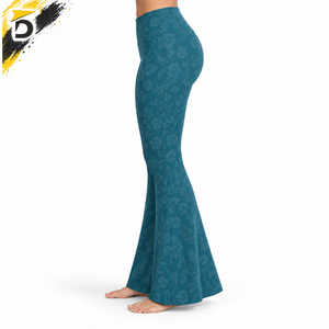 High Quality Bell Bottom <b>Legging</b> Provides Flexible Material Comfortable Construction And <b>Flared</b> Shape For Casual Active - Product Image 3