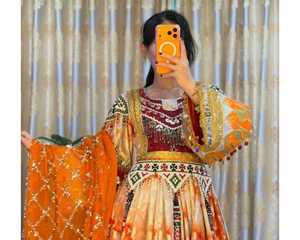 Vestido Regional Afgano Étnico Vintage de Alta Calidad para Niñas, Nuevo Diseño, Manga Larga, Bordado, Tela Personalizable - Product Image 2