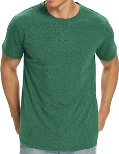 Camiseta de cuello redondo de Spandex de algodón Premium para hombre Camiseta clásica fresca de Bangladesh Stock al por mayor disponible - Product Image 3