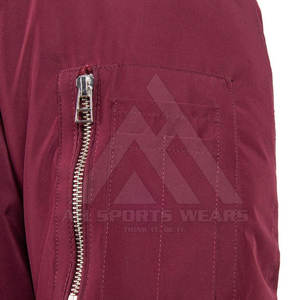 Chaquetas de bombardero de moda de invierno para hombre, chaquetas universitarias de béisbol de satén para hombre, ropa de abrigo ligera con cremallera completa - Product Image 5