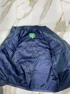 Veste en cuir pour homme de qualité supérieure, col montant, prête pour l'hiver, en cuir de vache, modèle 2024 - Product Image 5