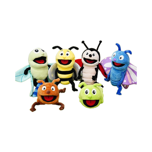 Niedliche Baumwolle Insekt Bauchredner Handpuppe Open Mouth Plüsch tier <span class=keywords><strong>Caterpillar</strong></span> Tier figur für Kindergarten <span class=keywords><strong>Soft</strong></span> Gift - Product Image 1