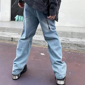 Vente entière personnalisée hommes grande taille jambe large jean pantalon personnalisé hommes pantalon ample à vendre 2025 - Product Image 4