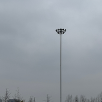 Tour de télécommunication monopôle en acier galvanisé à chaud de 10m à 60m, sectionnelle et polygonale, pour antenne de station de base cellulaire 5G