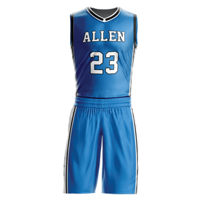 Ensemble de shorts de maillot de basket-ball unisexe imprimé personnalisé de la plus haute qualité uniformes de basket-ball réversibles | Respirant 100% Polyester - Product Image 4