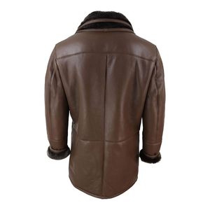 แจ็คเก็ตหนังแกะคุณภาพสูง MOQ ต่ำ ทรงบอมเบอร์ คอตั้ง ซิป สำหรับฤดูหนาว 男女兼用 กันลม ระบายอากาศ สไตล์มอเตอร์ไซค์และไบค์เกอร์ - Product Image 2