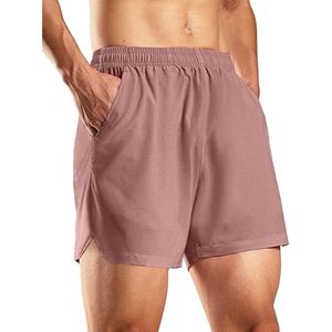 Pantalones cortos deportivos informales para hombre, pantalones cortos transpirables para gimnasio con patrón sólido, servicio OEM - Product Image 6