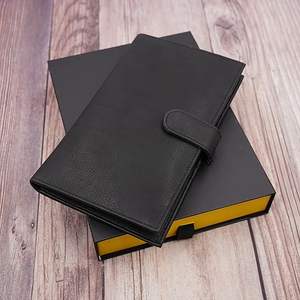 Portefeuilles longs pour hommes fabriqués en usine Designer Doublure RFID de haute qualité Porte-cartes de voyage en cuir véritable pour hommes Vente en gros OEM - Product Image 2