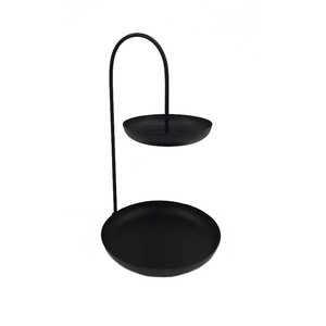 Support de gâteau en bois de conception populaire de forme ronde finitions naturelles pour le présentoir de fête d'anniversaire de mariage en vrac personnalisé - Product Image 4